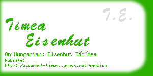 timea eisenhut business card